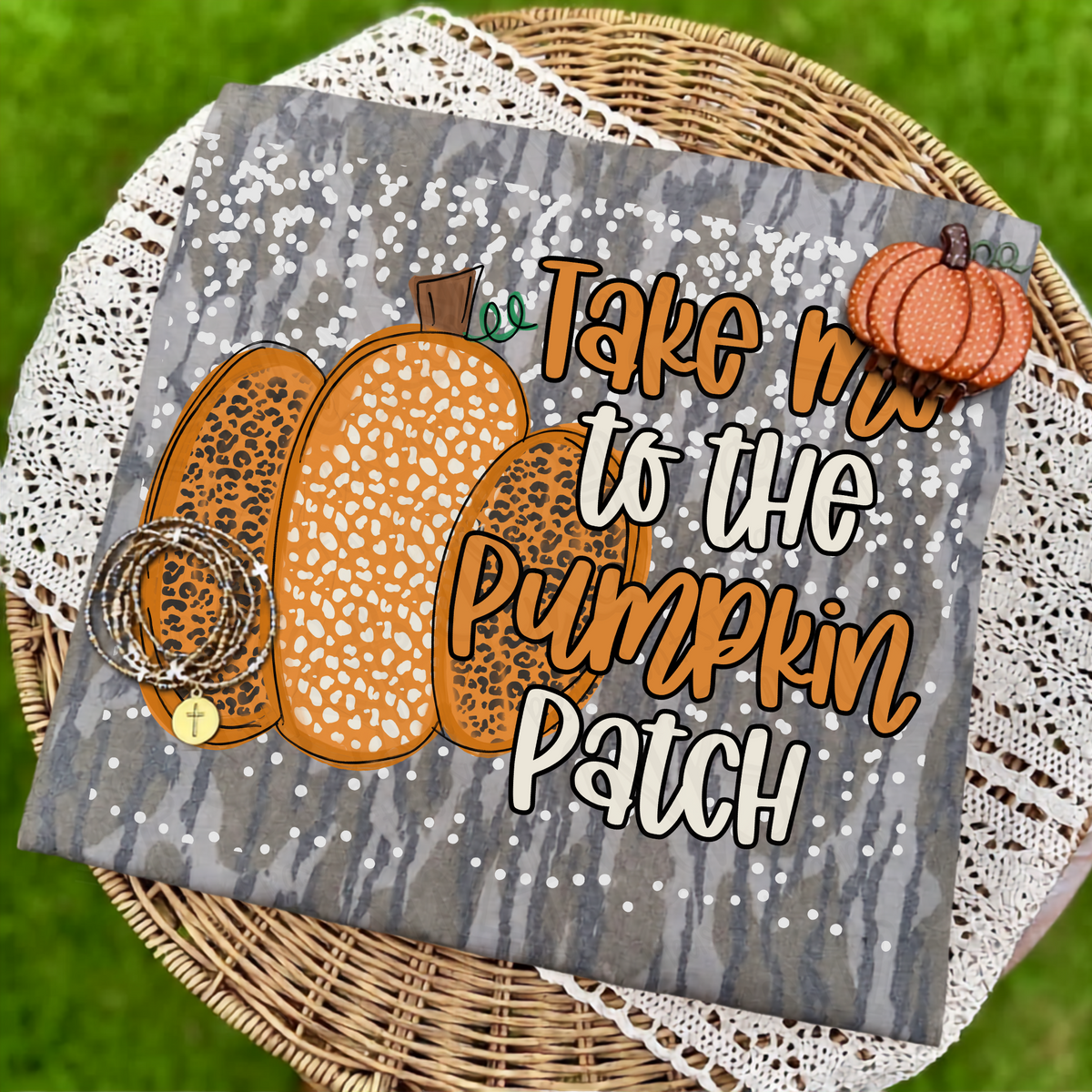Take me to the pumpkin patch pumpkin (Ink) DTF Transfer