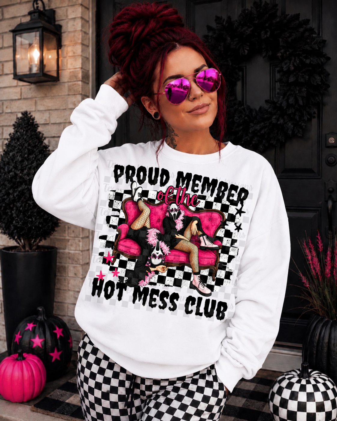 Proud member of the hot mess club (Texan) DTF Transfer