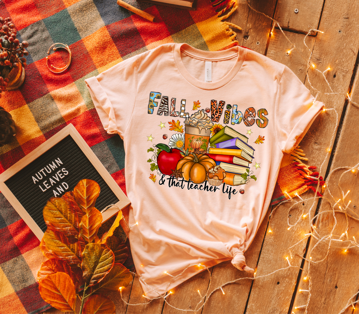 Fall vibes & that teacher life 7109 DTF transfer