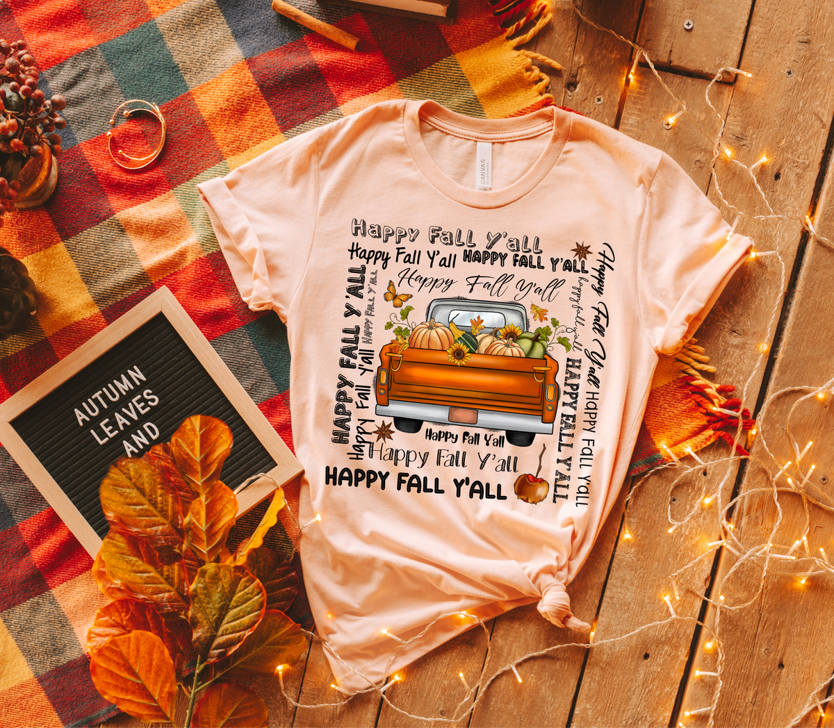Happy Fall Yall Truck 7112 DTF transfer