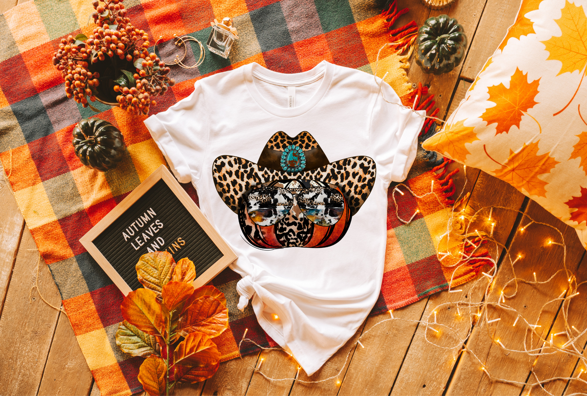 Cowboy Pumpkin 7128 DTF transfer