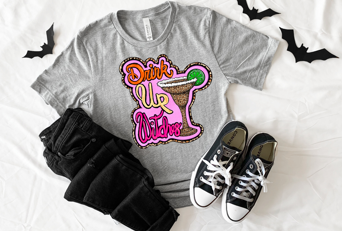 Drink up witches 7130 DTF transfer