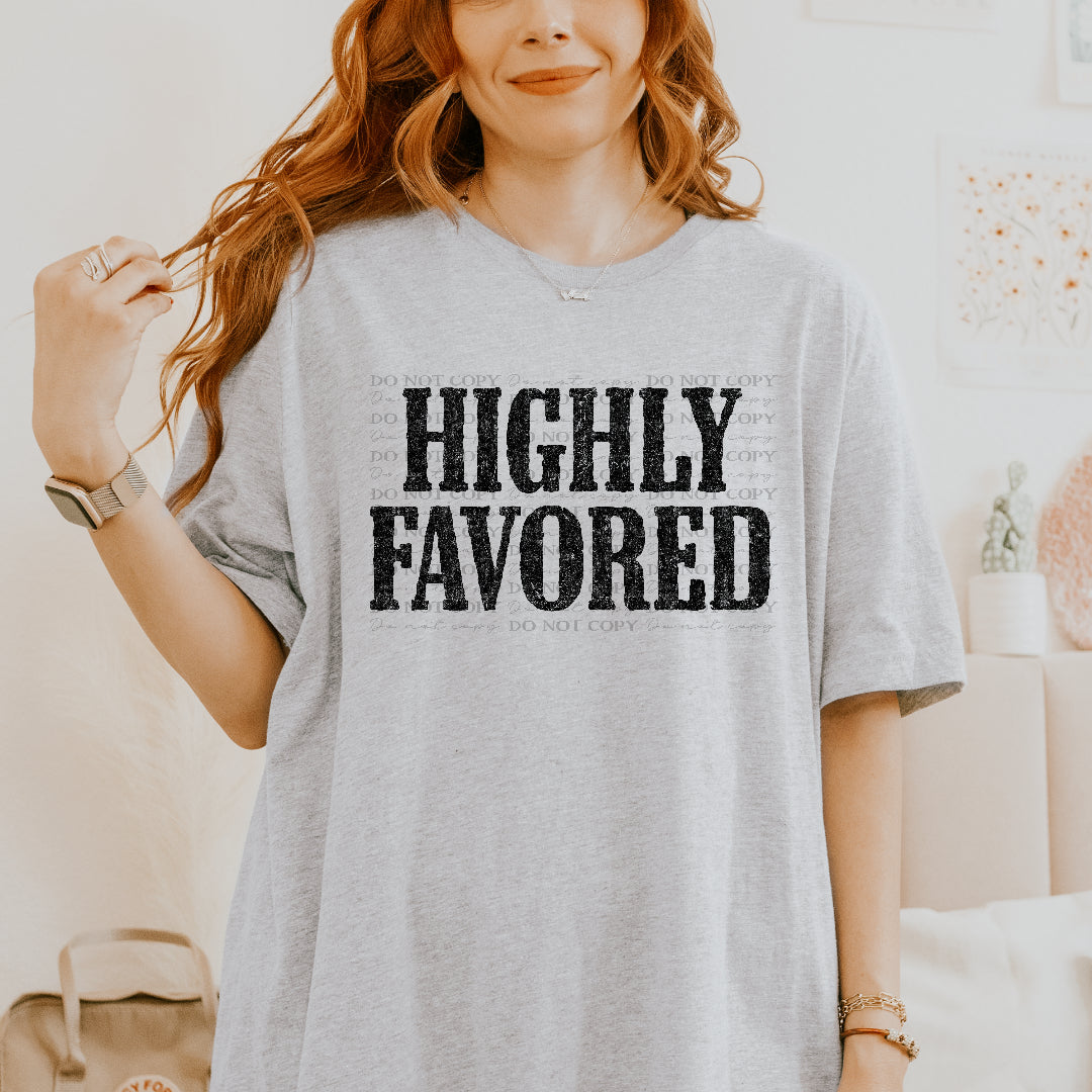 Highly favored BLACK (Scarlow) DTF Transfer
