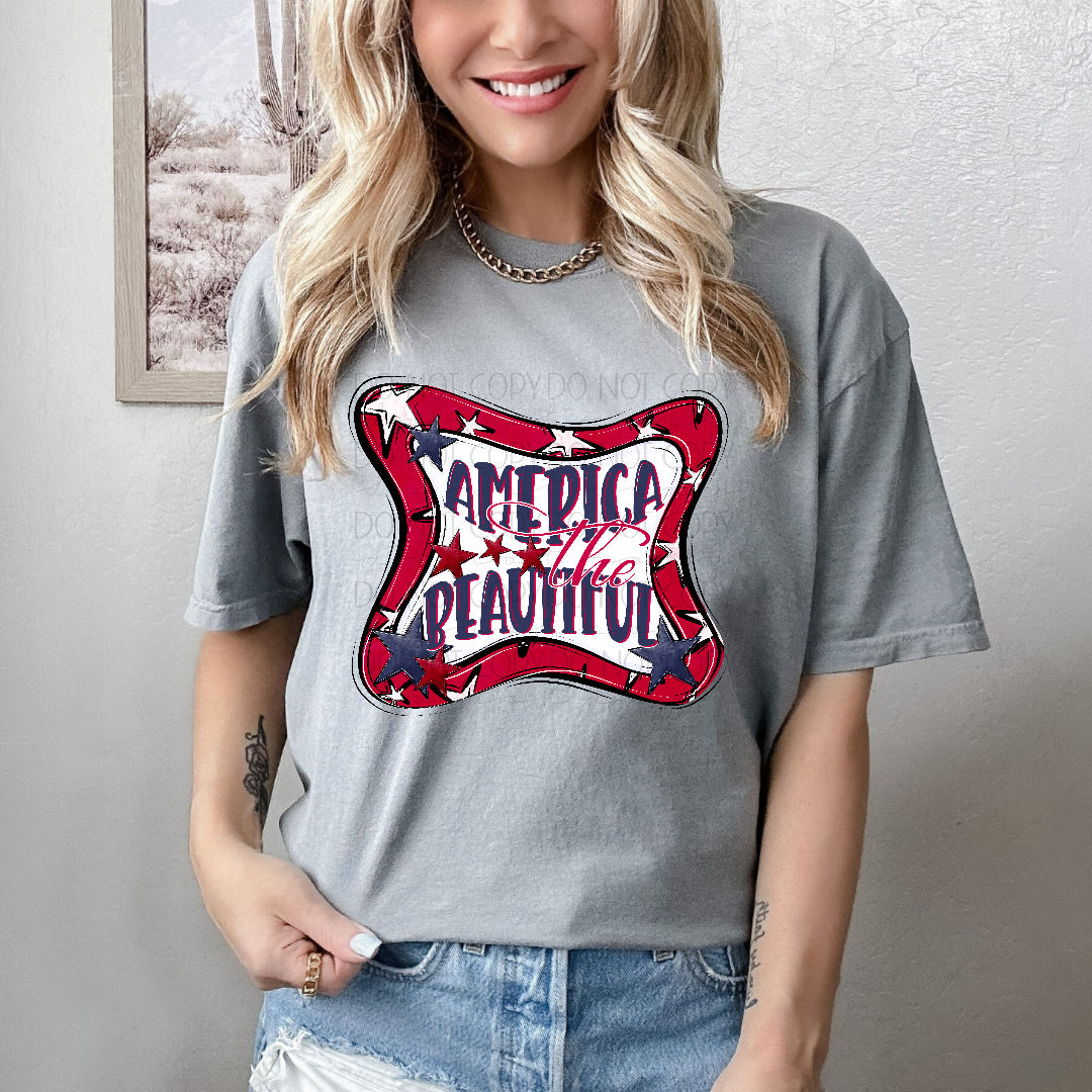 America the beautiful (Texasgal) DTF Transfer