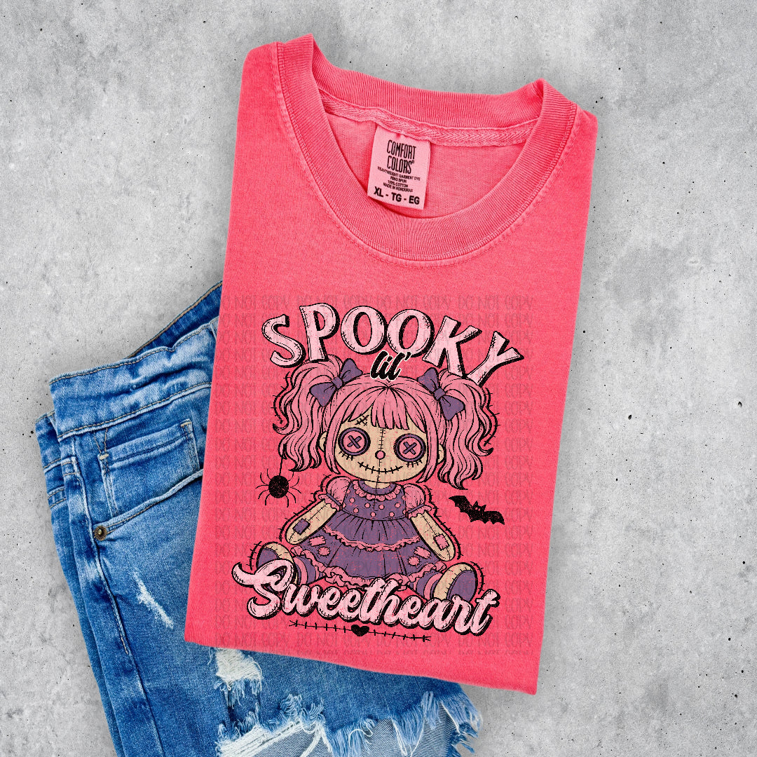Spooky sweetheart doll (Scarlow) DTF Transfer