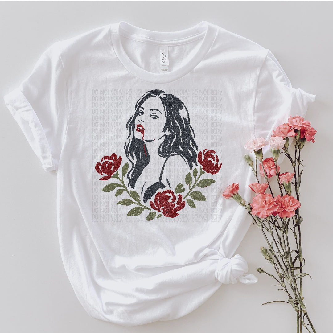 Jen floral doodle (Unhinged) DTF Transfer