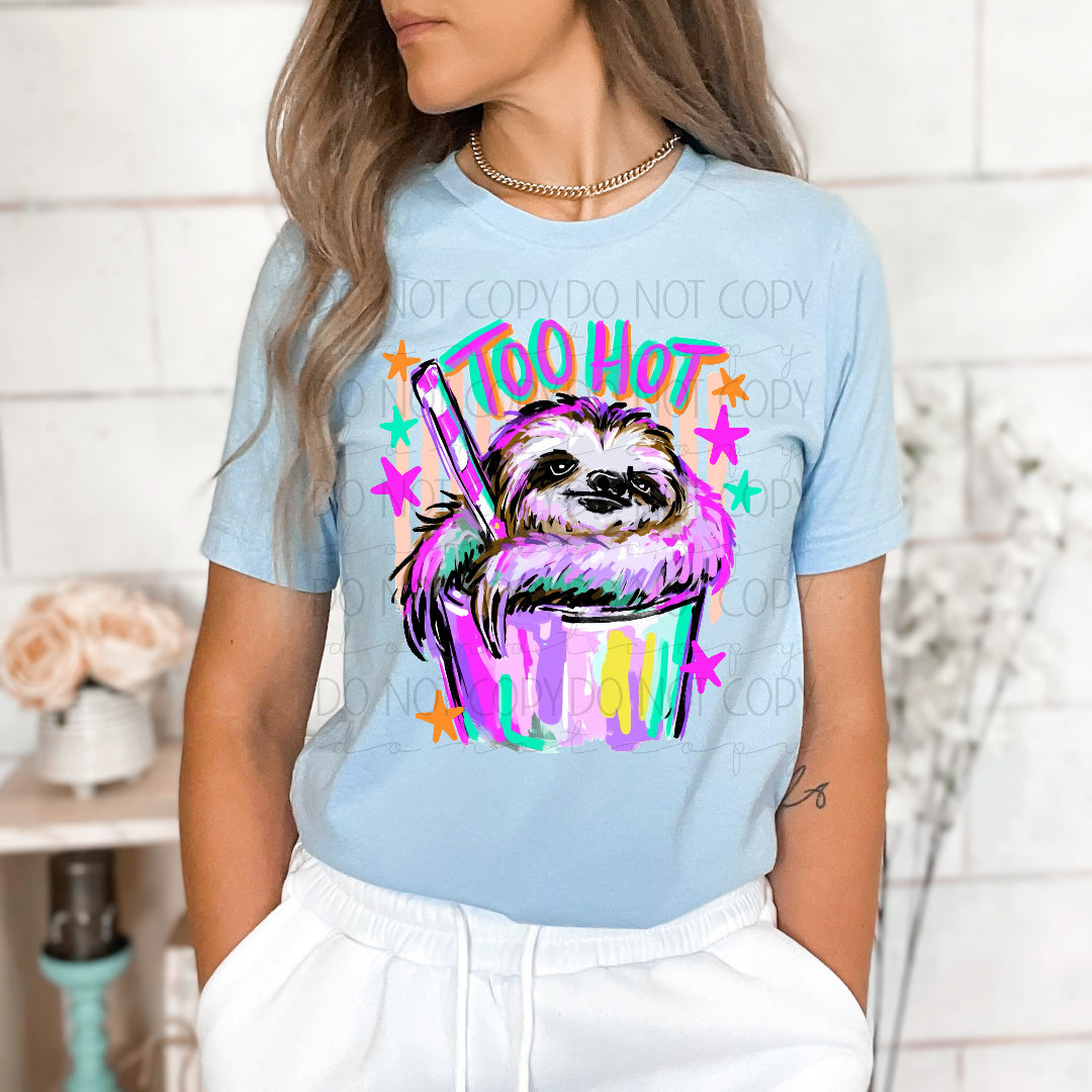 Too hot sloth (SSD) DTF Transfer