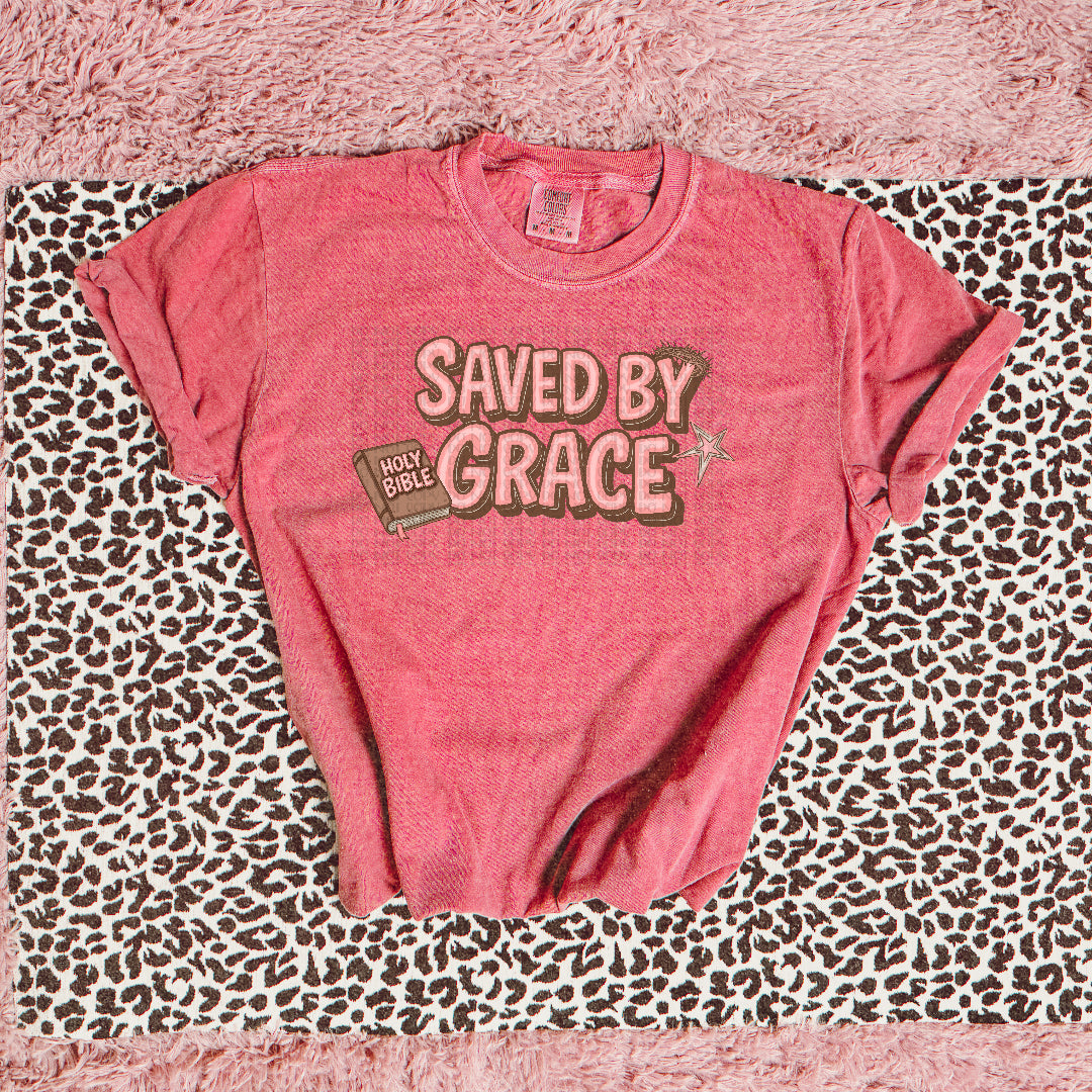 Saved by grace with bible (OHDD) DTF Transfer