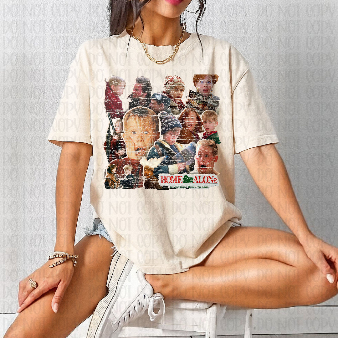 Home alone - more grunge (Scarlow) DTF Transfer