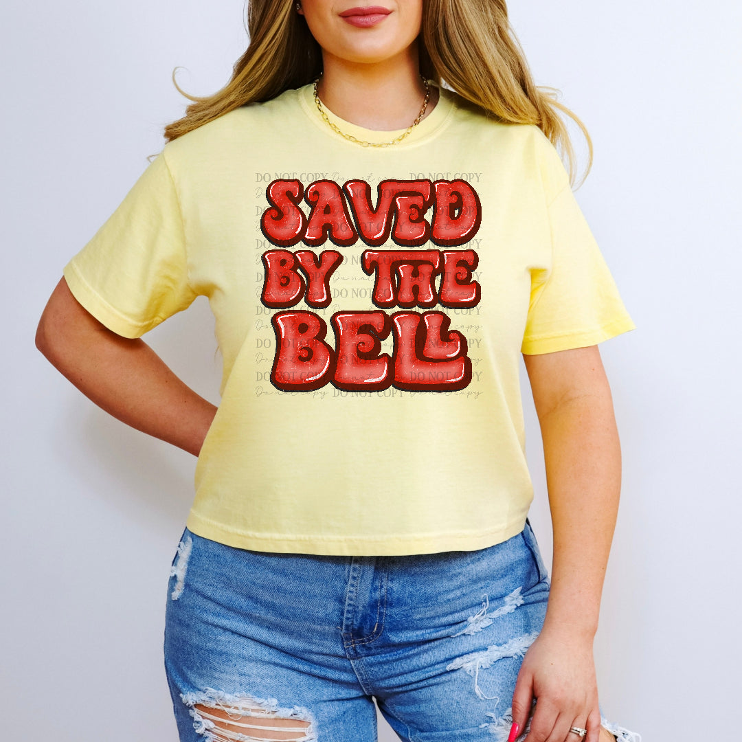 Saved by the bell dark red (JBD) DTF Transfer