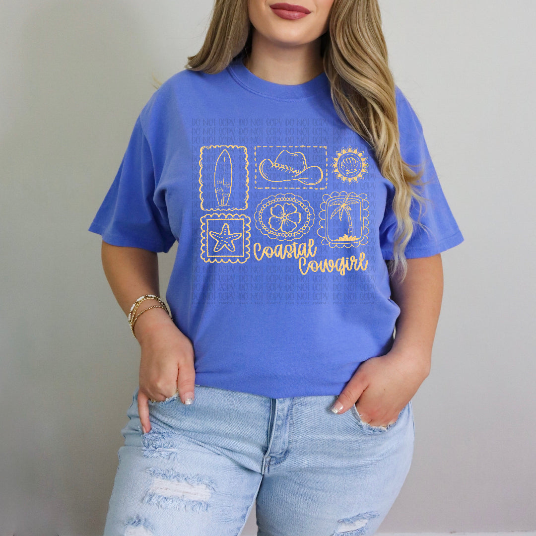 Coastal cowgirl yellow (Scarlow) DTF Transfer
