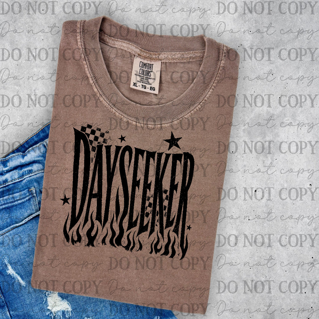 Davseeker - checkered back ground (Lyttle) DTF Transfer