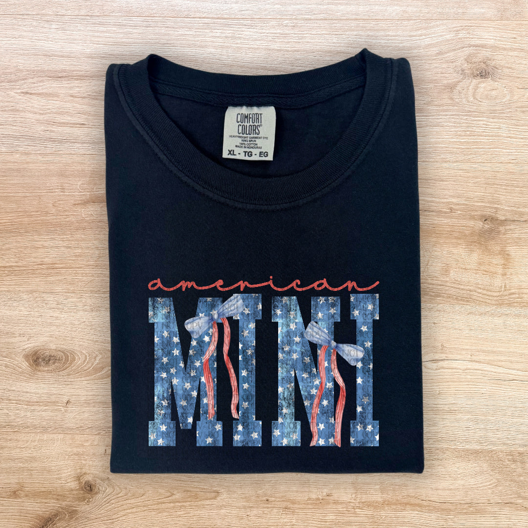 American mini RED and BLUE bows (Kai) DTF Transfer