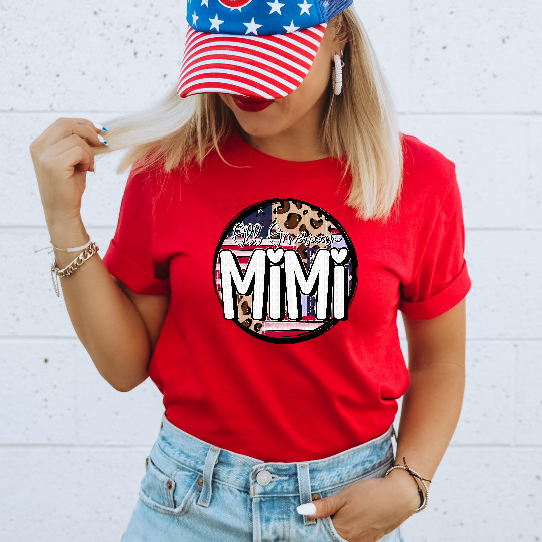 All American mimi leopard circle (OHDD) DTF Transfer