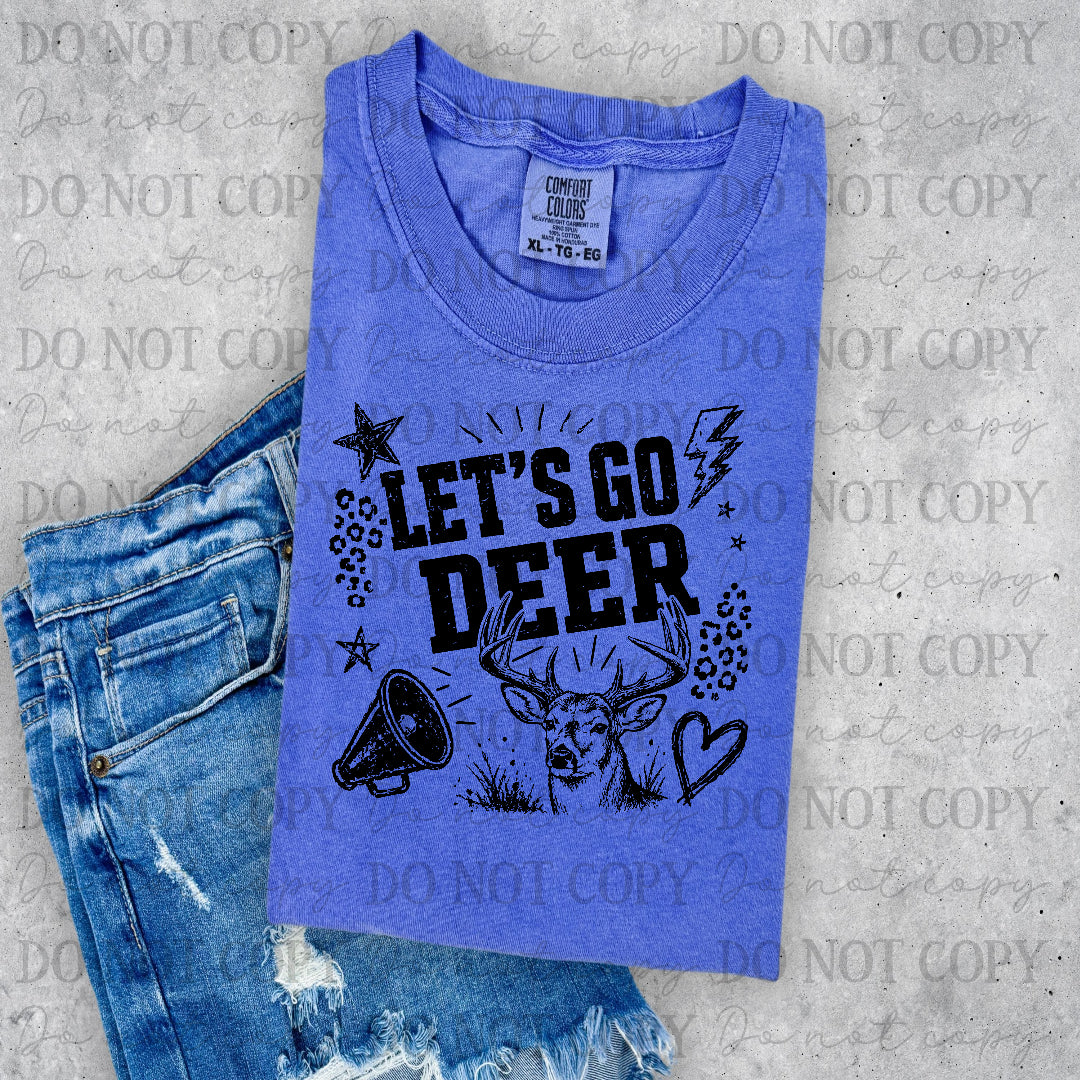 Deer Let's Go Black (PH) DTF Transfer