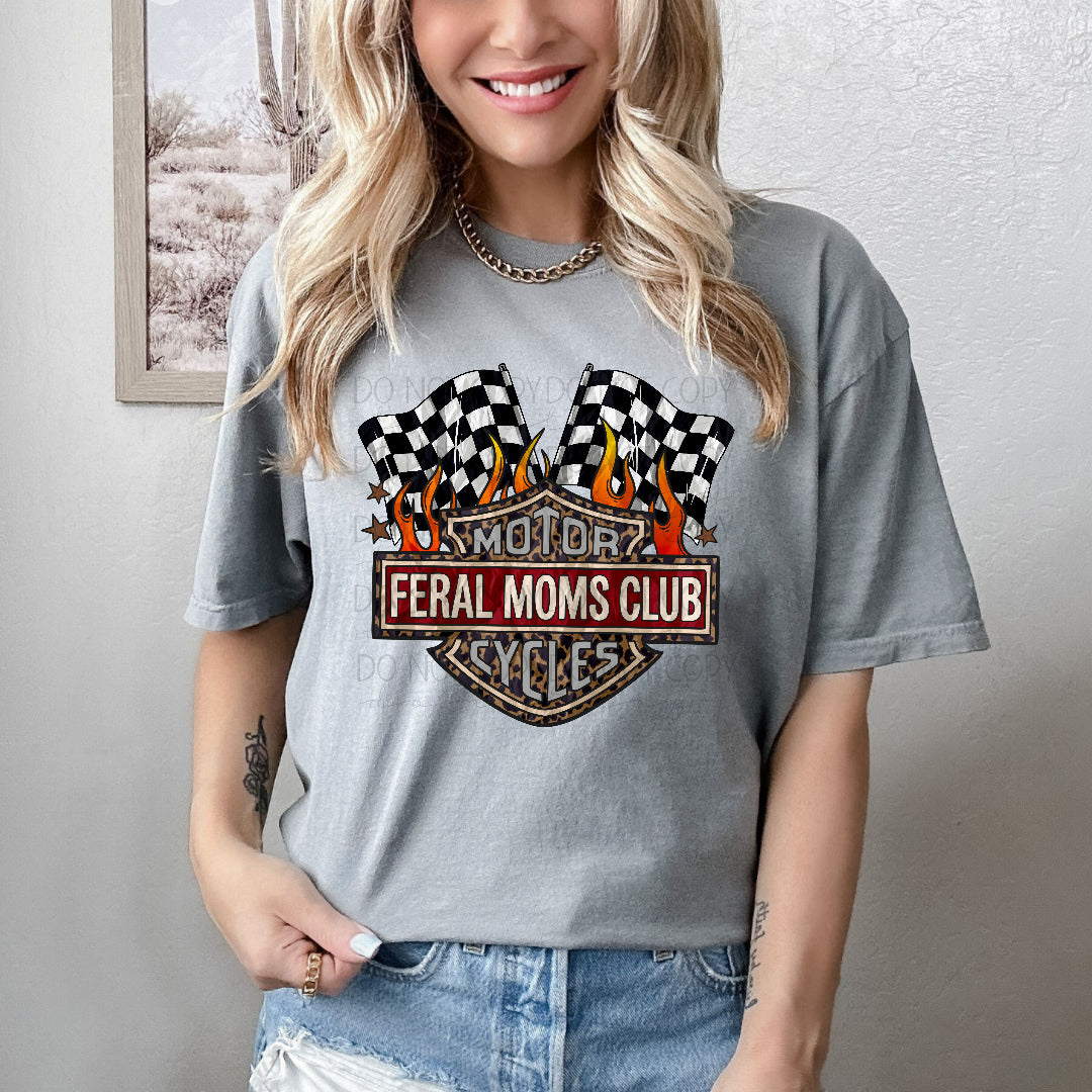 Motorcycles feral moms club FLAG (Carter) DTF Transfer