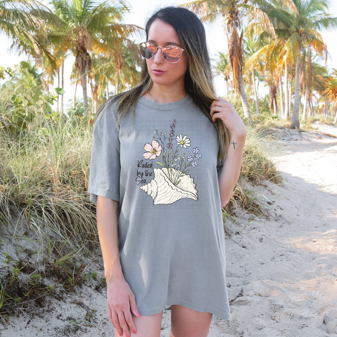 Rooted by the sea florals (Scarlow) DTF Transfer
