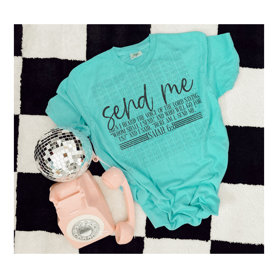 Send me in dark grey (Scarlow) DTF Transfer