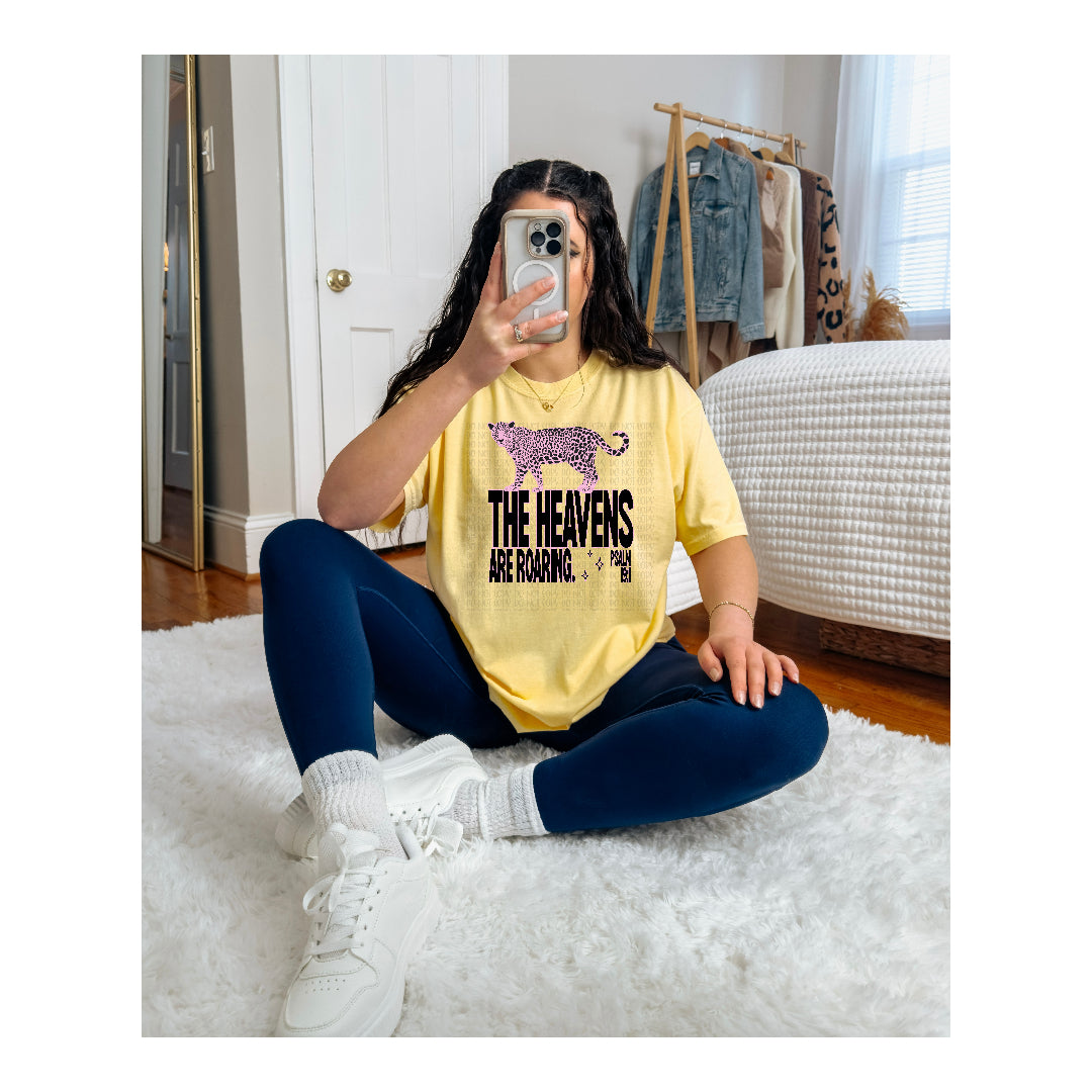 The heavens are roaring NEON PINK (OHDD) dtf transfer