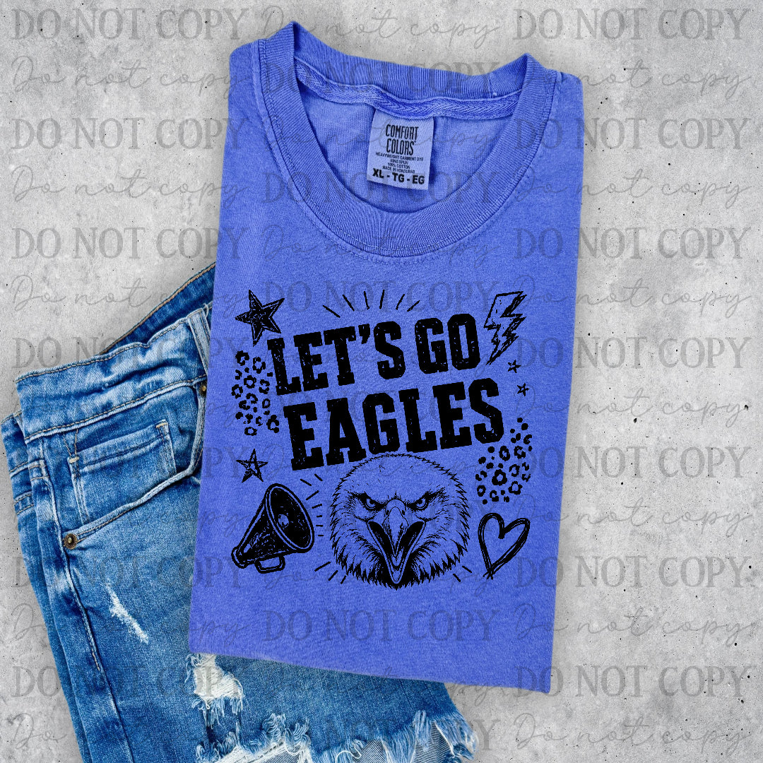 Eagles Let's Go Black (PH) DTF Transfer