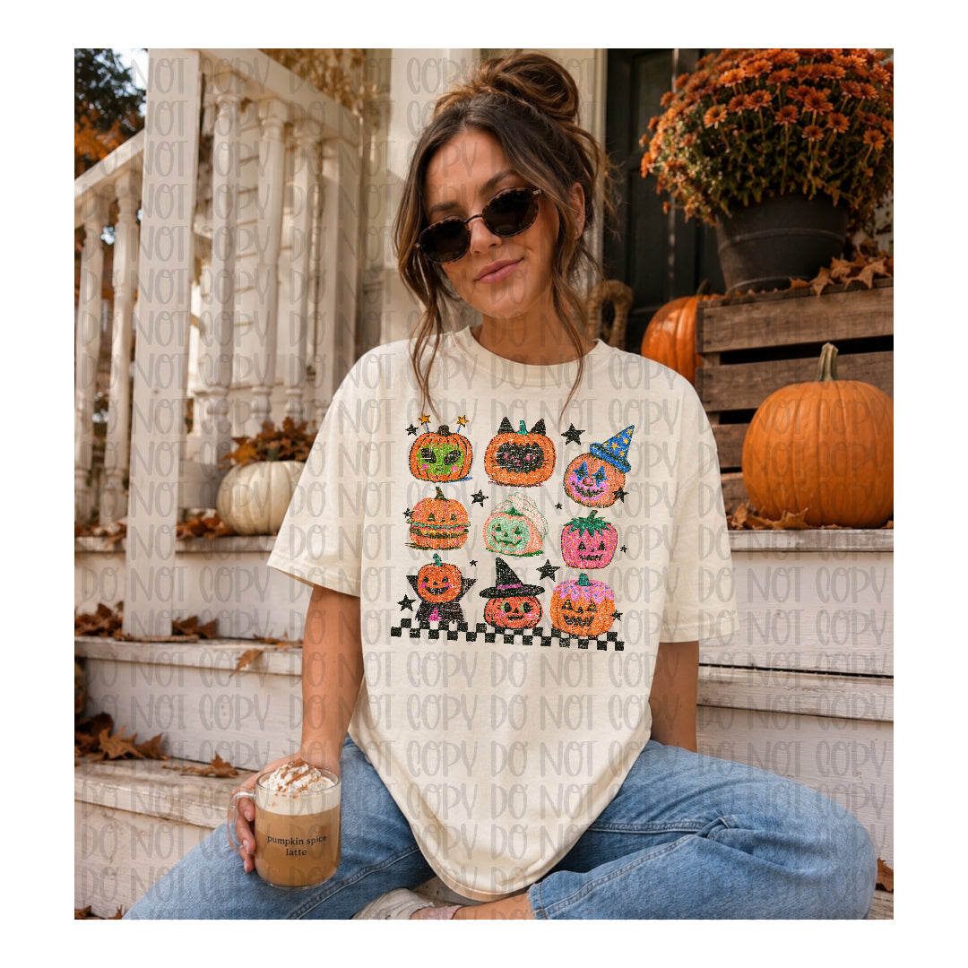Vintage pumpkins - less grunge (Scarlow) DTF Transfer