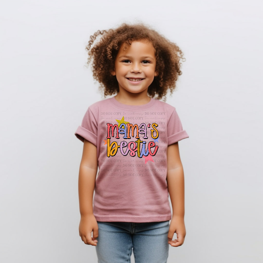 Mama's bestie colorful stars (Scarlow) DTF Transfer