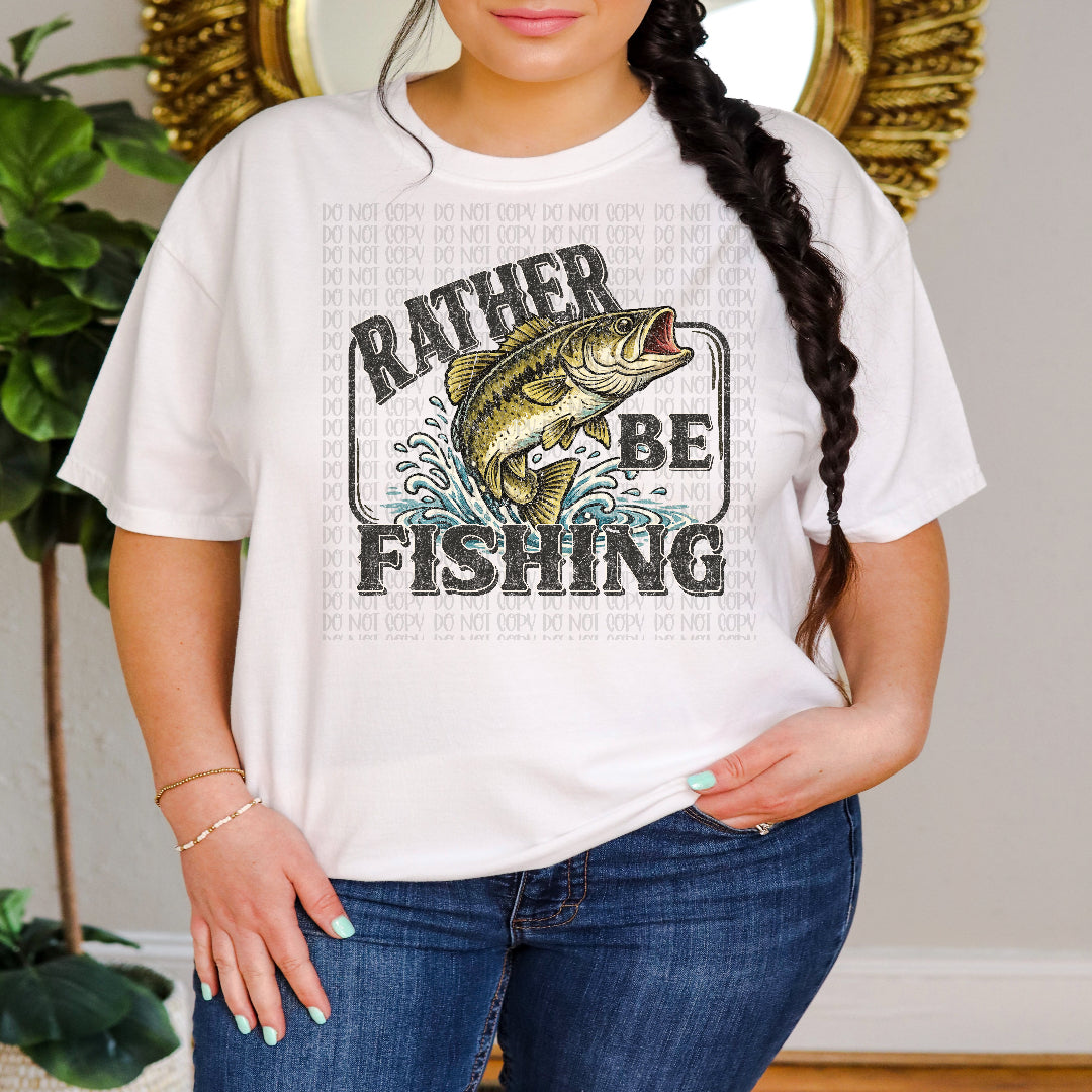 Rather be fishing (Scarlow) DTF Transfer