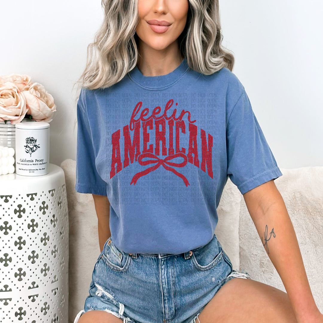Feelin' American red (Scarlow) DTF Transfer