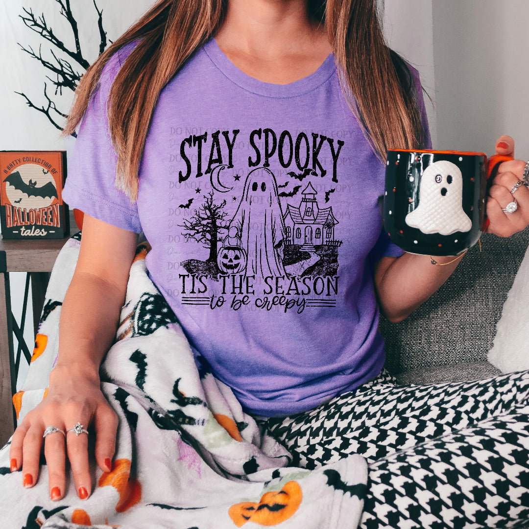 Stay spooky tis the season BLACK (Scarlow) DTF Transfer