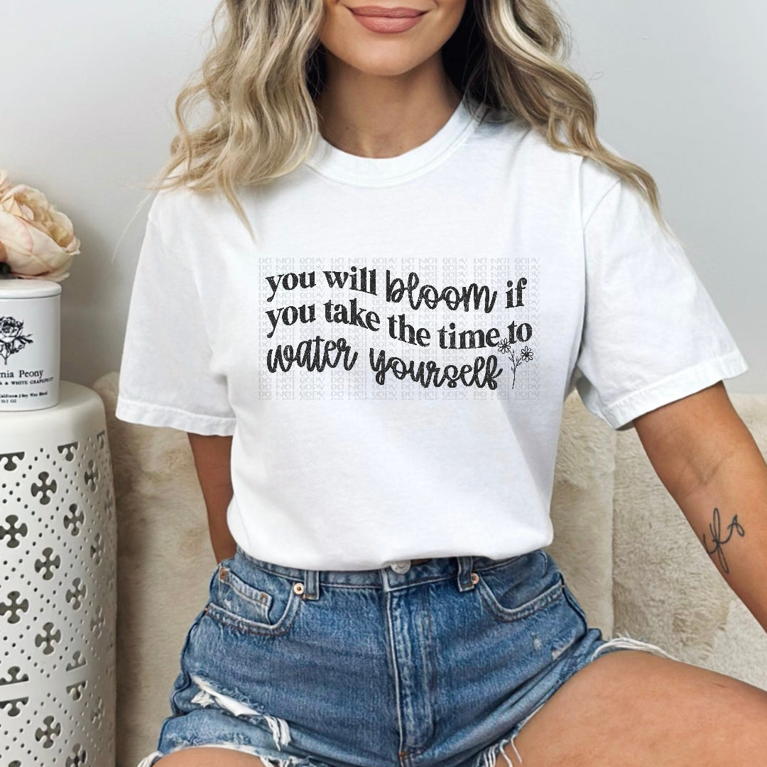 You will bloom BLACK (Scarlow) DTF Transfer