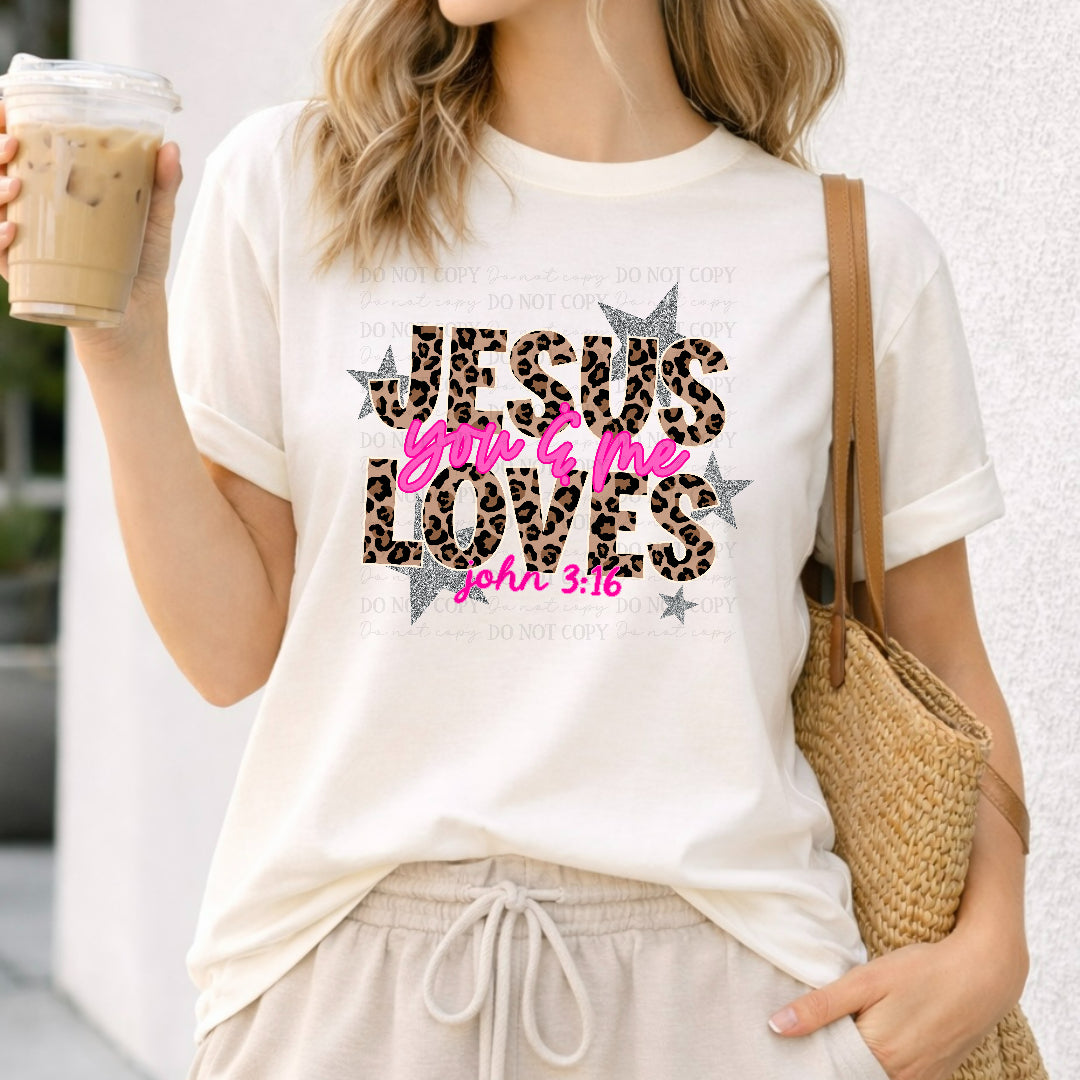 Jesus loves you & me (Scarlow) DTF Transfer