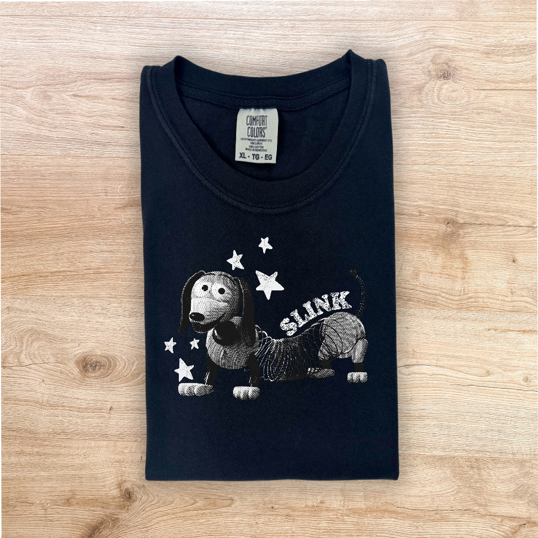 Toy dog halftone WHITE Sunday Special DTF transfer