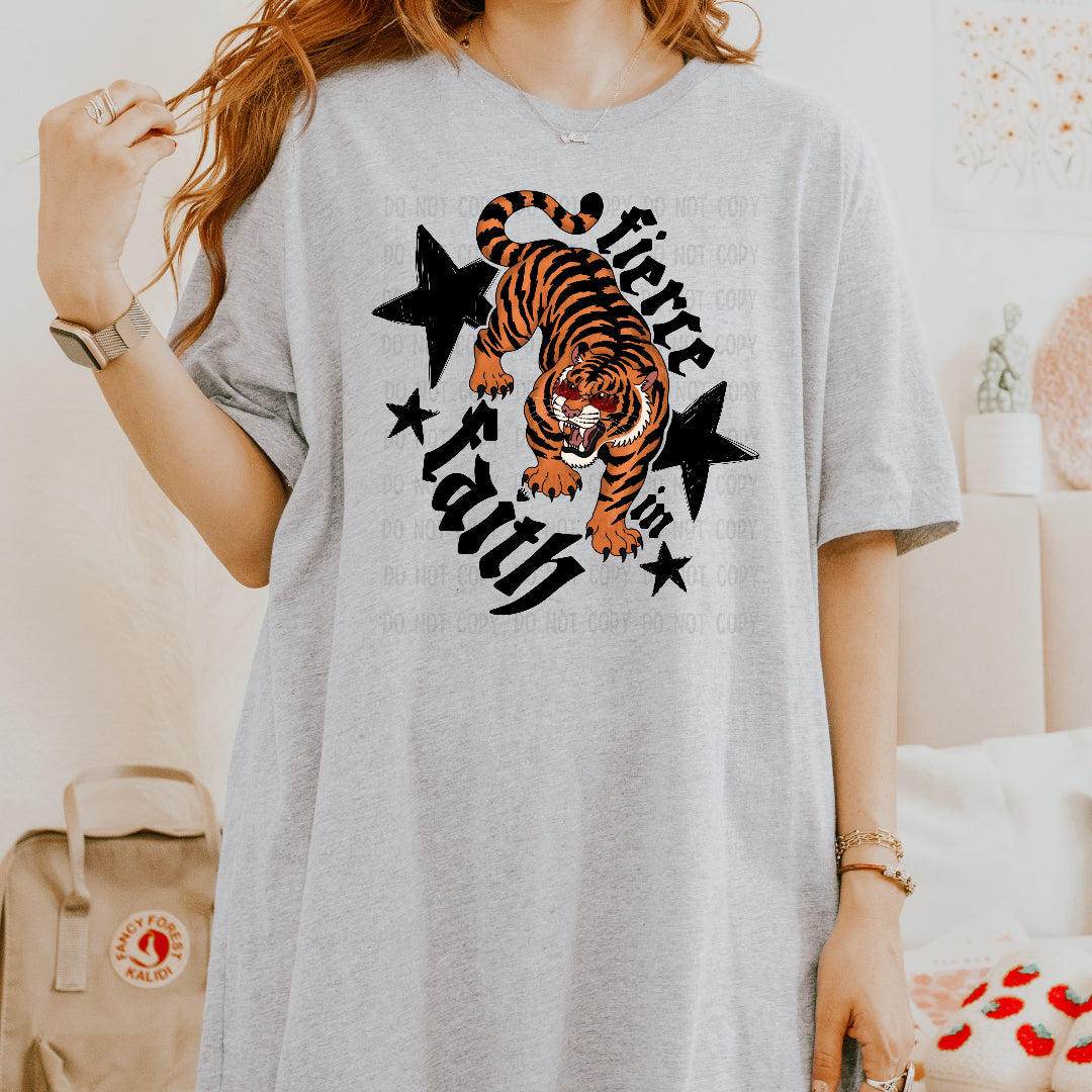 Fierce in faith tiger (OHDD) DTF Transfer