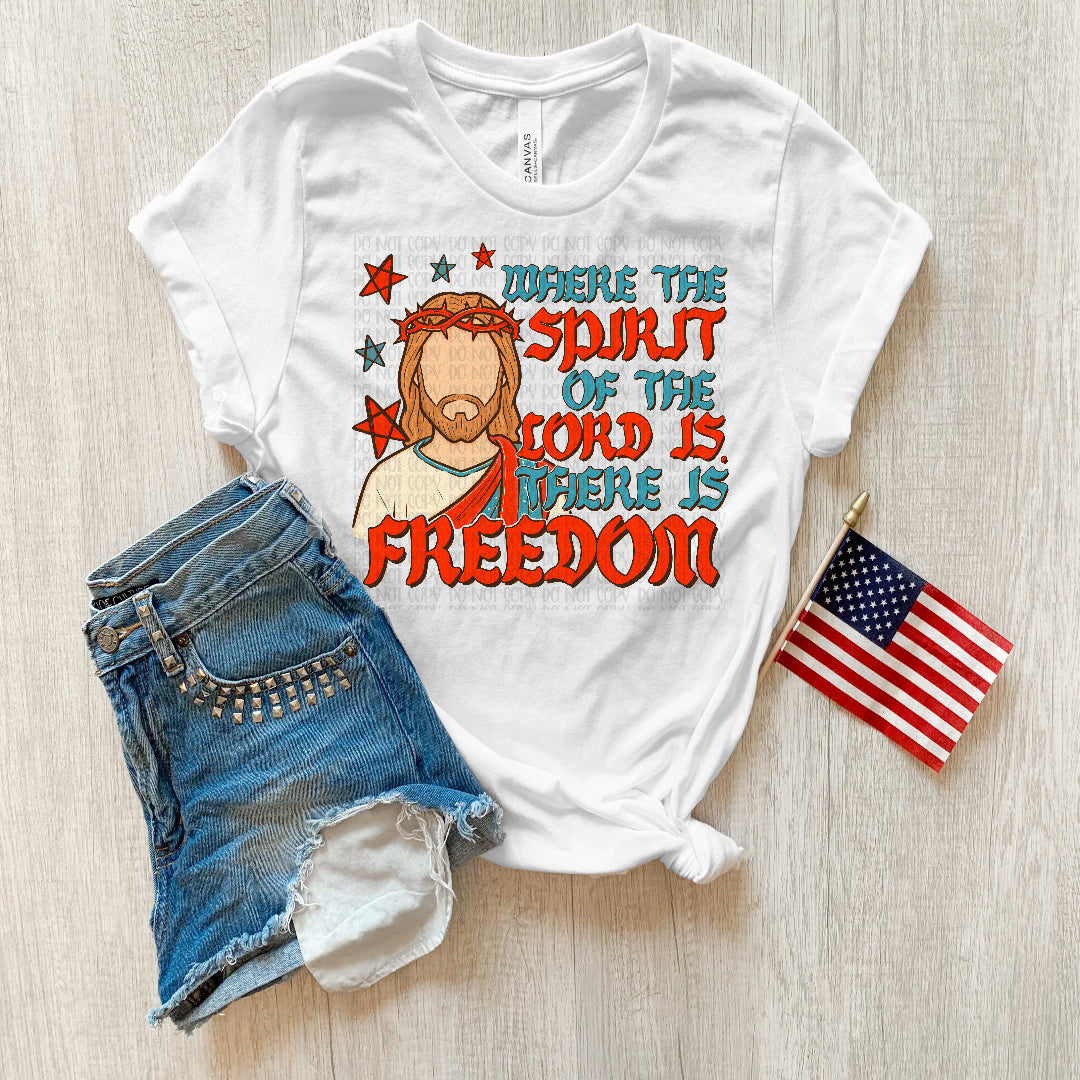 Where the spirit of the lord is there is freedom (OHDD) DTF Transfer