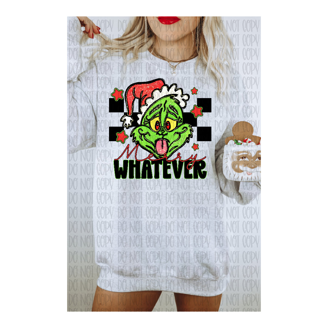 Merry whatever G-man (CST) DTF Transfer