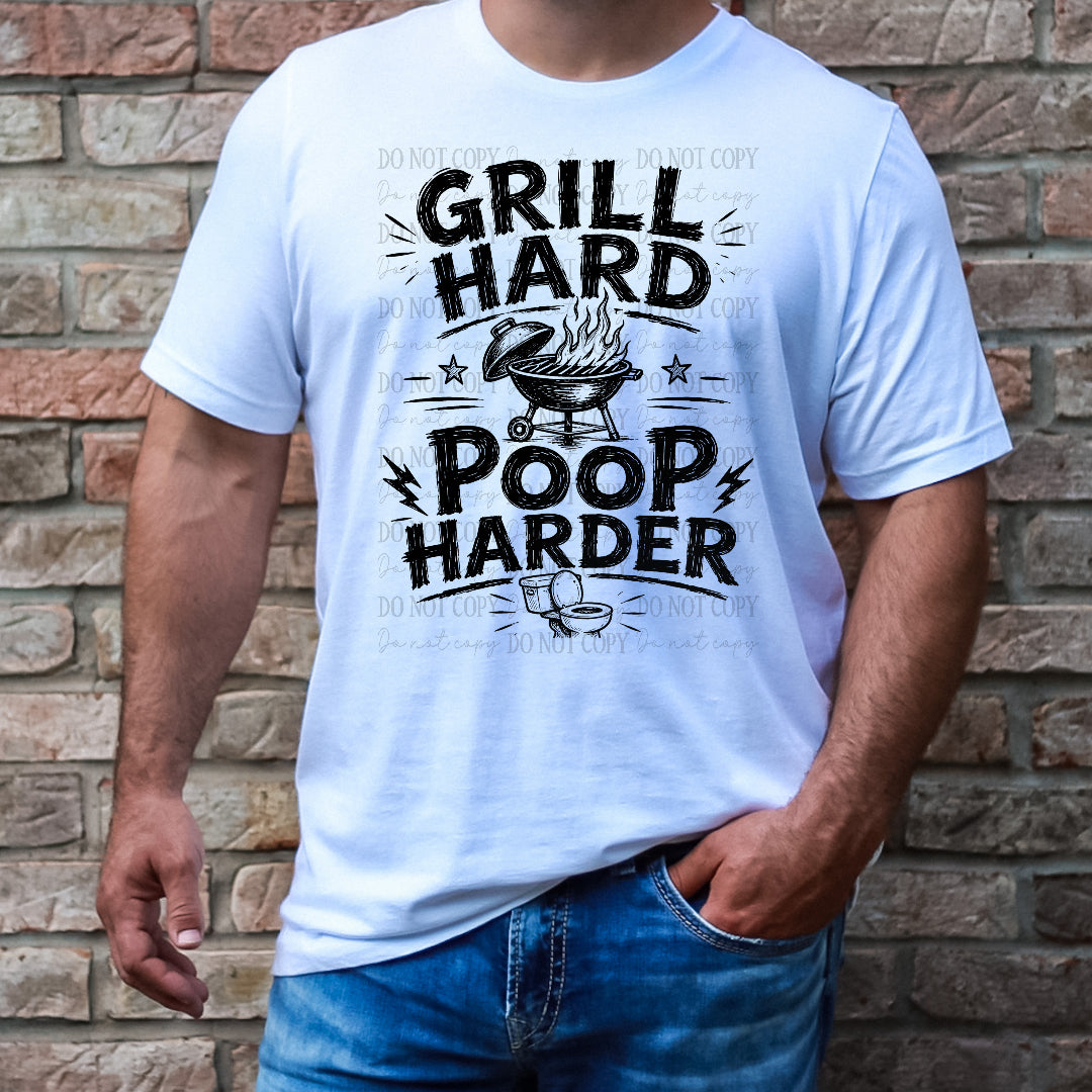 Grill hard BLACK (Crafti) DTF Transfer