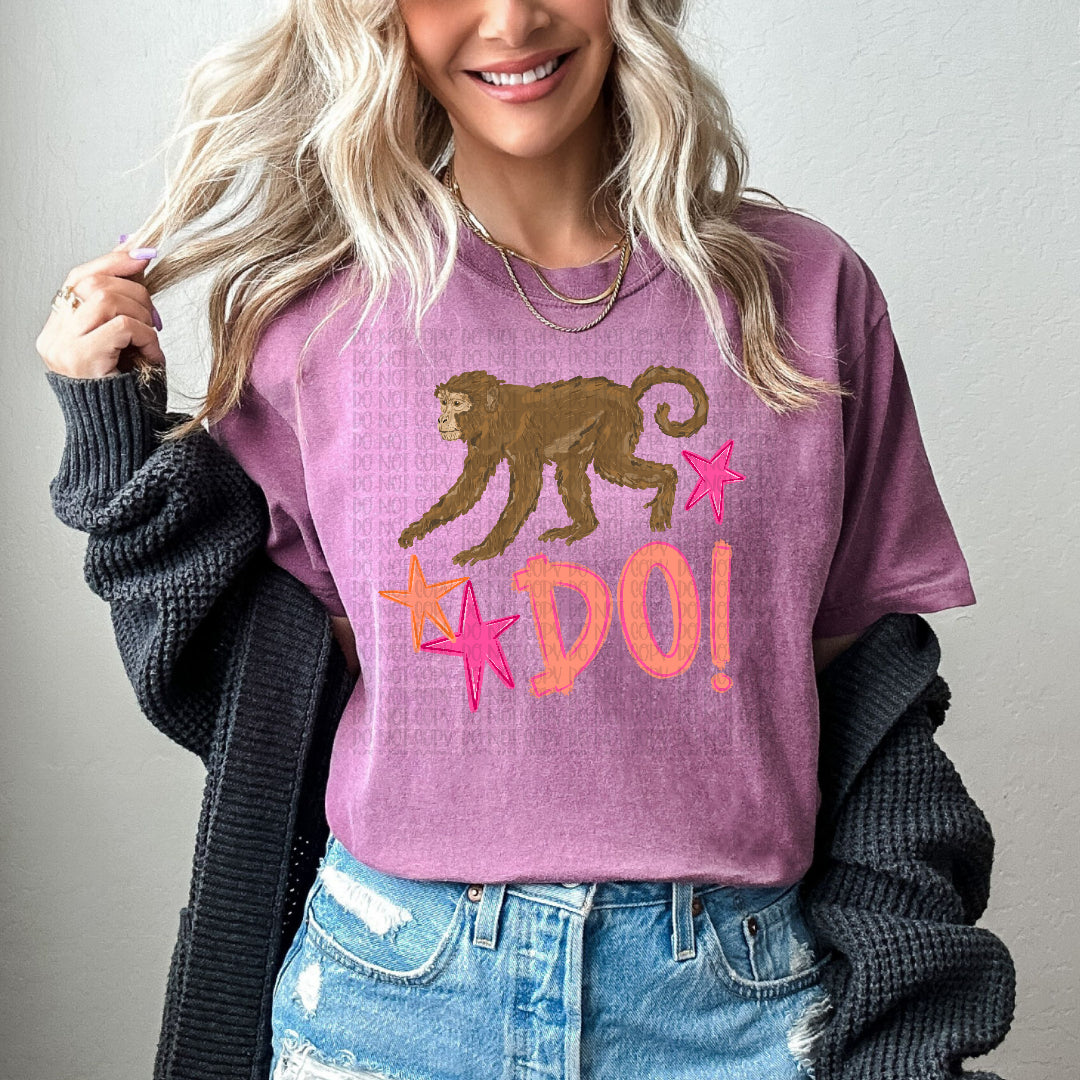 Monkey do DTF Transfer