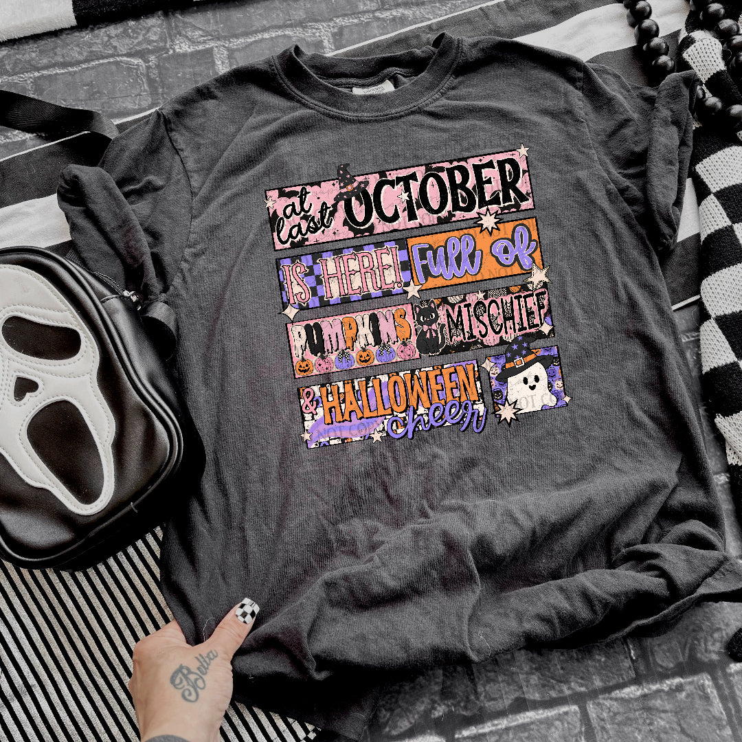 At least October is here (Scarlow) DTF Transfer