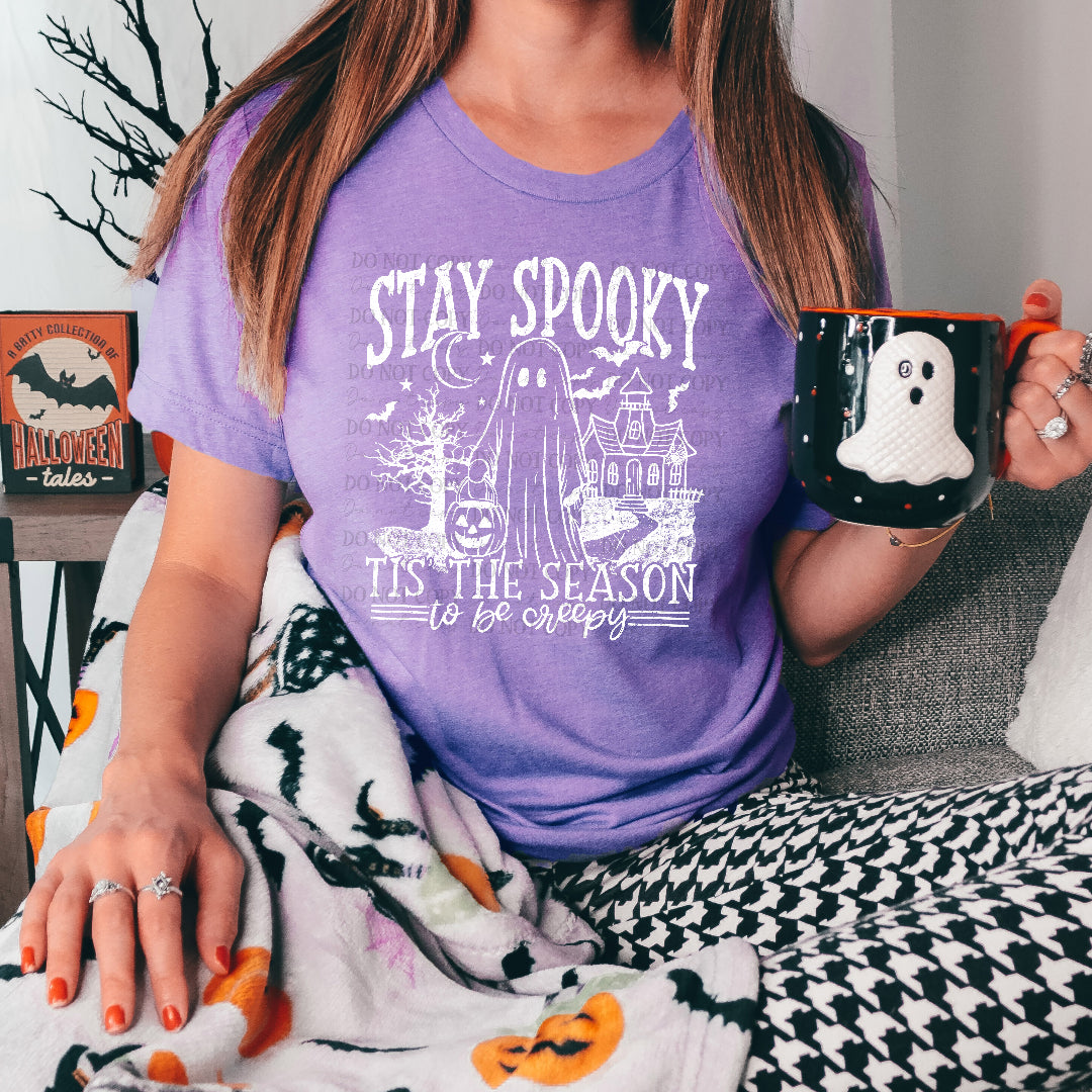 Stay spooky tis the season WHITE (Scarlow) DTF Transfer