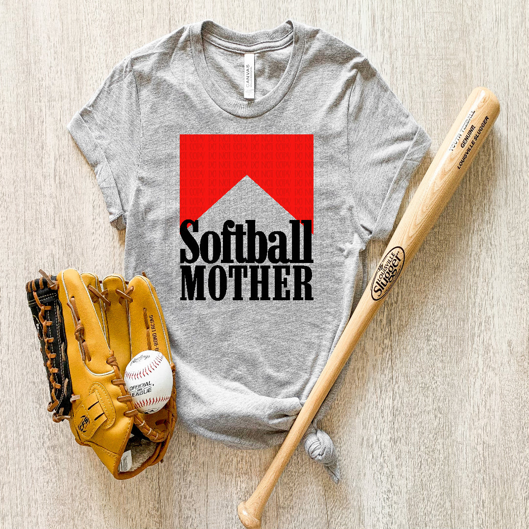Softball mother with red (Saved) DTF Transfer