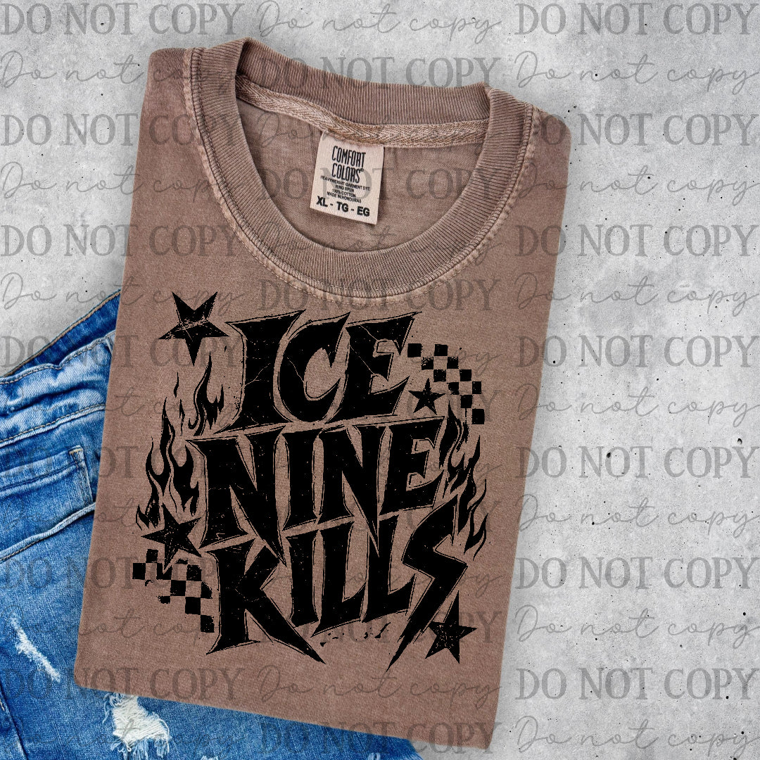 Ice nine kills - checkered back ground (Lyttle) DTF Transfer