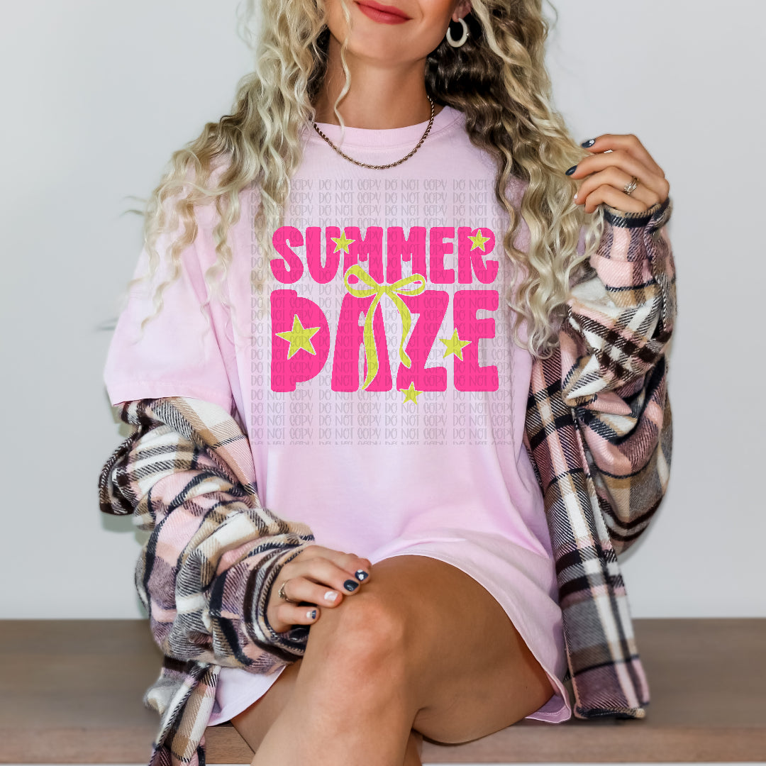 Summer daze pink (Scarlow) DTF Transfer
