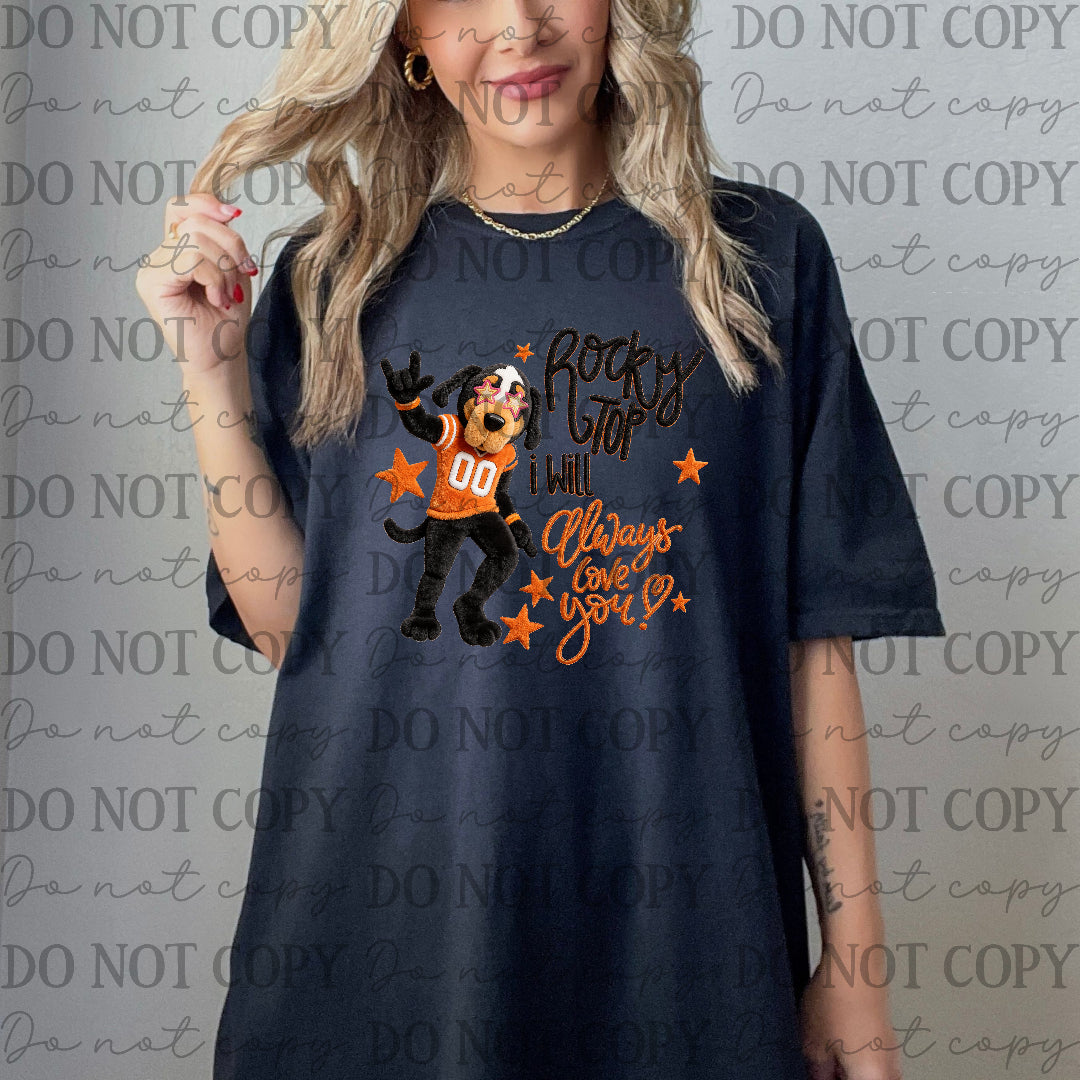 Rocky top i will always love you - faux (SSD) DTF Transfer