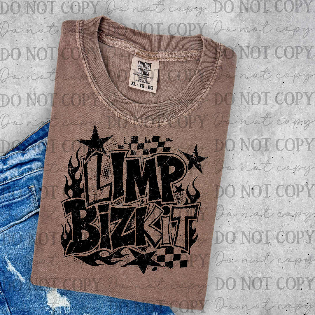 Limp bizkit - checkered back ground (Lyttle) DTF Transfer