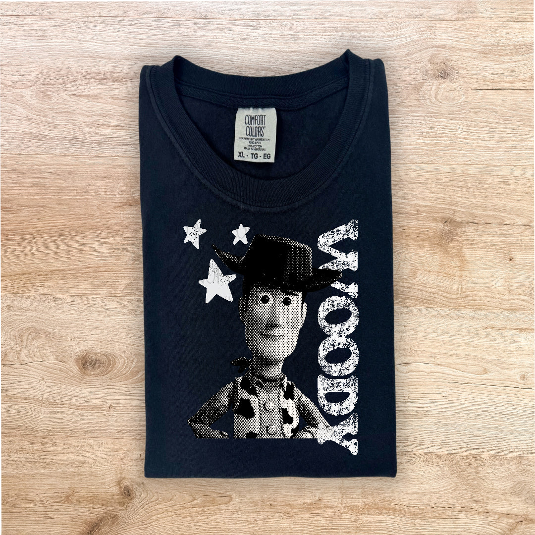 Cowboy halftone WHITE Sunday Special DTF transfer