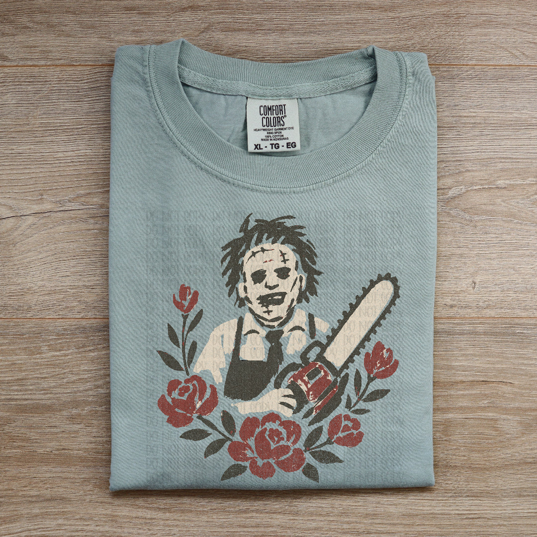 L face floral doodle (Unhinged) DTF Transfer