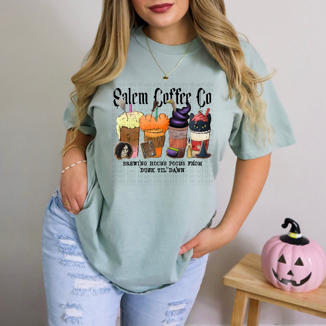 Salem coffee co black font (Kai) DTF Transfer