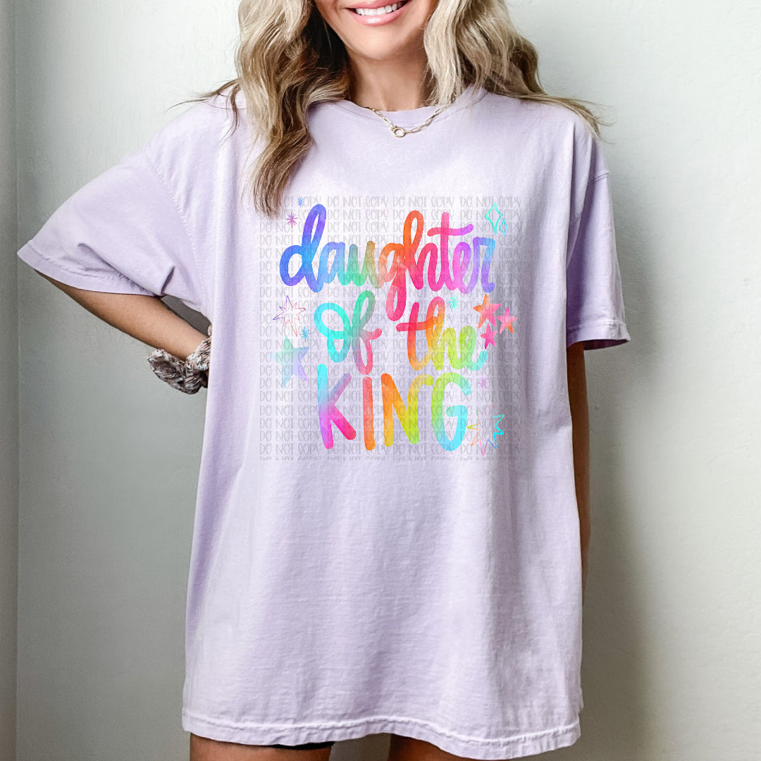 Daughter of the king colorful DTF Transfer