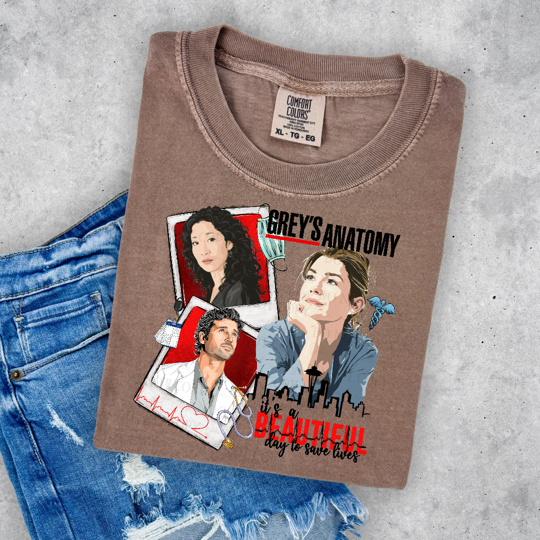 Grey's polaroids (SSD) DTF Transfer