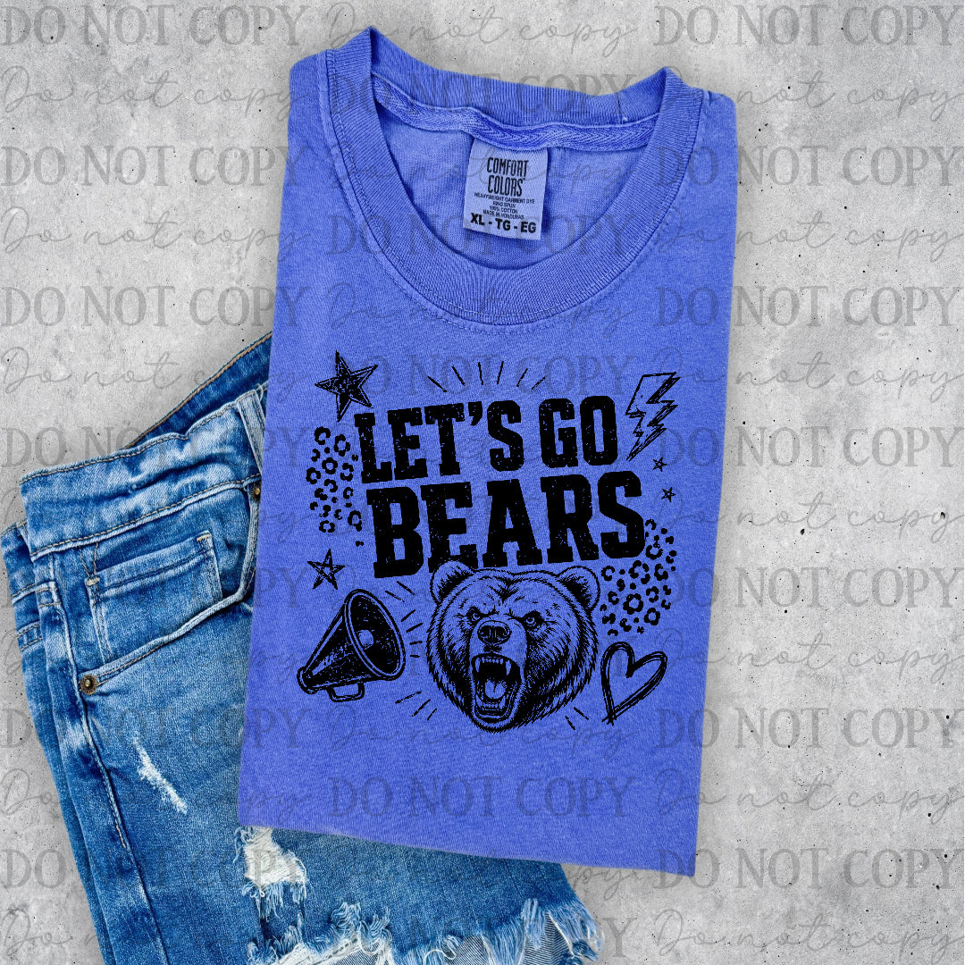 Bears Let's Go Black (PH) DTF Transfer